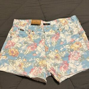 Ralph Lauren printed floral denim shorts